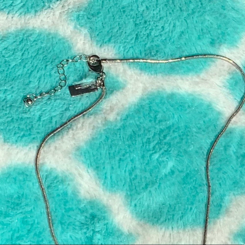 Adjustable silver necklace - Picture 4 of 4